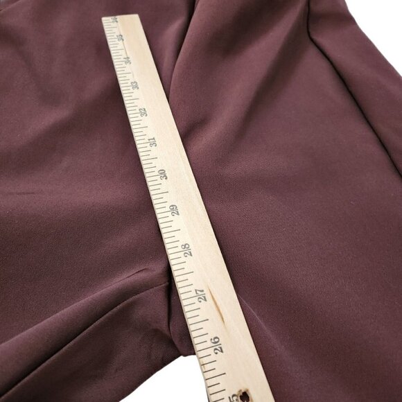 Theory Pants Womens‎ 6 Burgundy Navalene Skinny Stretch Zip Back Career Office - Picture 10 of 10